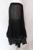 画像3: BPN / シフォンローズレーススカート  ブラック O-25-08-05-016-GO-SK-IG-ZT240 (3)
