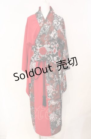 画像: 【SALE】Qutie Frash / 2025 浴衣3点SET  レッド O-25-08-05-019-QU-OP-IG-ZT0105V