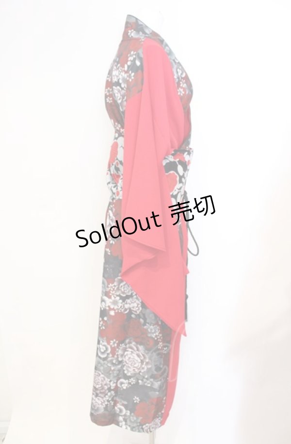 画像2: 【SALE】Qutie Frash / 2025 浴衣3点SET  レッド O-25-08-05-019-QU-OP-IG-ZT0105V (2)