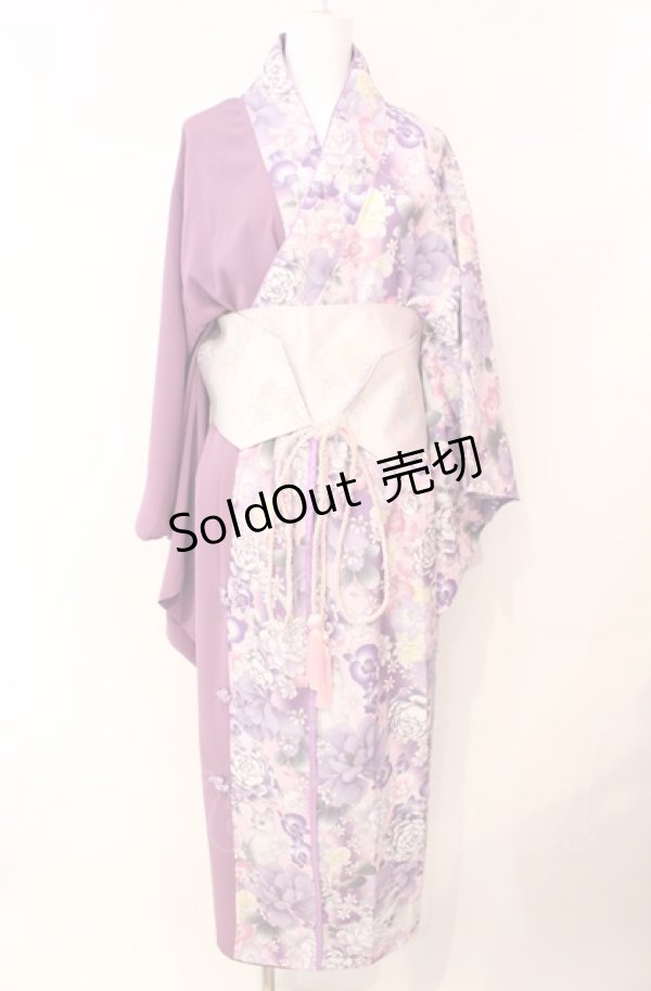 画像1: 【SALE】Qutie Frash / 2025 浴衣3点SET  ライトパープル O-25-08-05-020-QU-OP-IG-ZT452 (1)