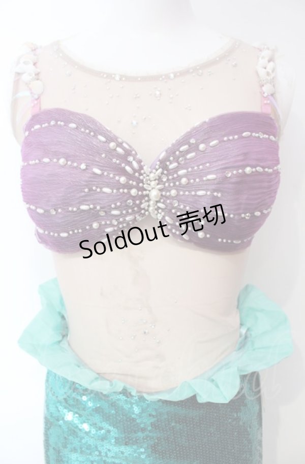 画像2: Secret Honey / Part of Your World Costume (The Little Mermaid ver　ドレス 2 グリーン O-25-08-05-026-CA-OP-YM-OS (2)