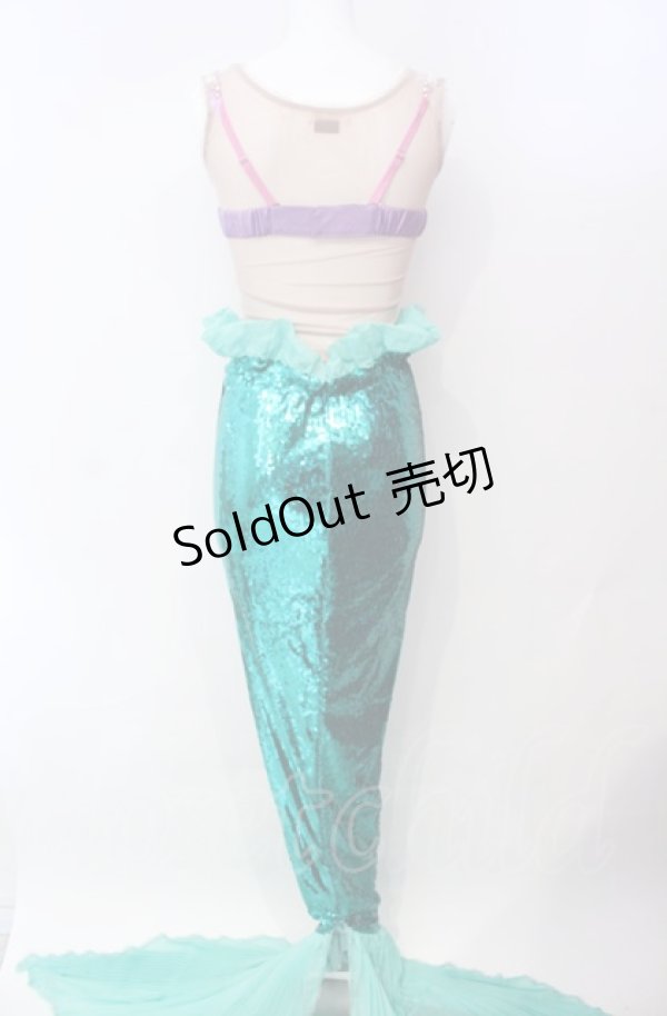 画像4: Secret Honey / Part of Your World Costume (The Little Mermaid ver　ドレス 2 グリーン O-25-08-05-026-CA-OP-YM-OS (4)