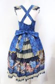 画像5: metamorphose / Dress roomバッスルジャンパースカート(ミディ)  インクブルー O-25-08-07-003-ME-OP-IG-OS (5)