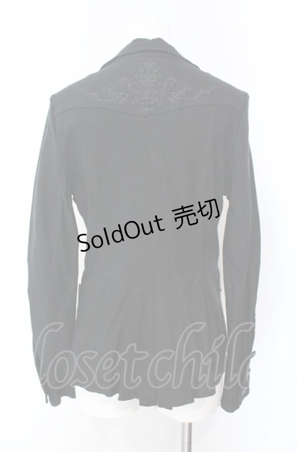 画像3: Ozz oneste / アシメデザインストレッチジャケット  クロ O-25-08-07-033-OO-JA-OW-OS (3)