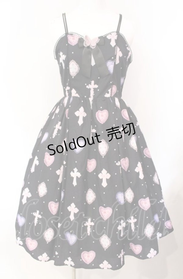 画像1: axes femme kawaii / ロージークロスジャンスカ  クロ O-25-08-07-005-AX-OP-IG-OS (1)