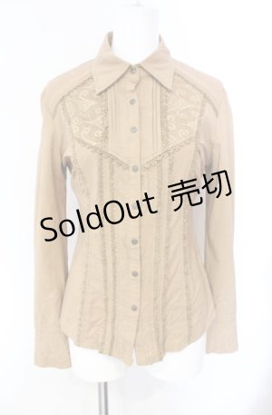 画像: Rozen Kavalier / レース配色タックブラウス  イエロー O-25-08-07-044-OO-BL-OW-ZI