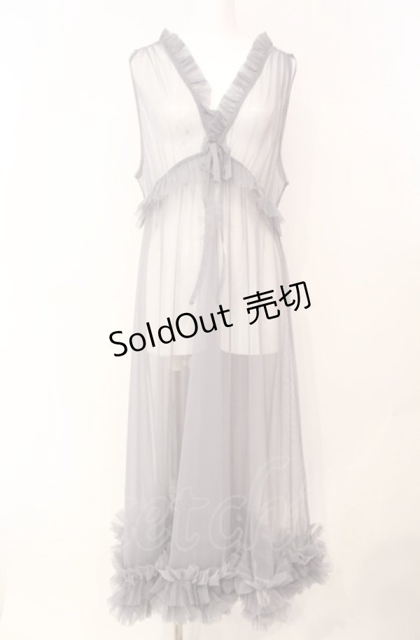 画像1: axes femme / レイヤード用チュールワンピース  グレー O-25-08-07-065-AX-OP-IG-ZT1104B (1)