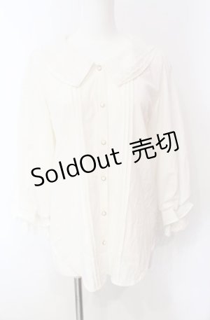 画像: axes femme POETIQUE / レース襟ブラウス  シロ O-25-08-07-072-AX-BL-IG-OS