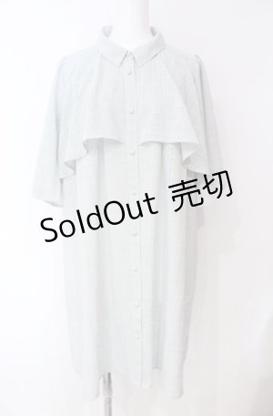 画像: axes femme / ケープデザインワンピース M ミント O-25-08-07-082-AX-OP-IG-OS