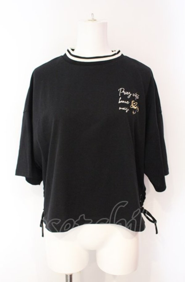 画像1: axes femme / クロップド丈アソートTシャツ F クロ O-25-08-07-084-AX-TO-IG-ZT506 (1)
