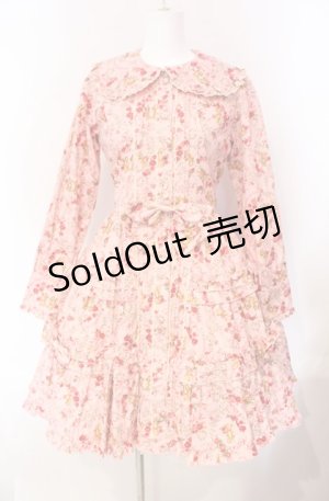 画像: metamorphose / ガーデニングくまちゃんワンピース  ピンク O-25-08-07-009-ME-OP-IG-OS