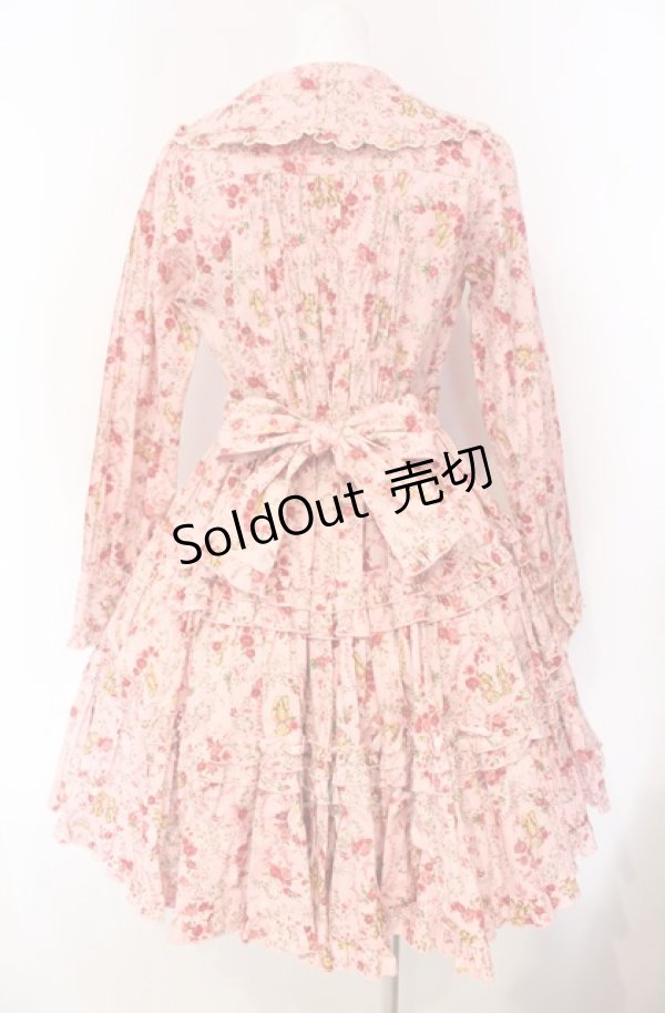 画像4: metamorphose / ガーデニングくまちゃんワンピース  ピンク O-25-08-07-009-ME-OP-IG-OS (4)