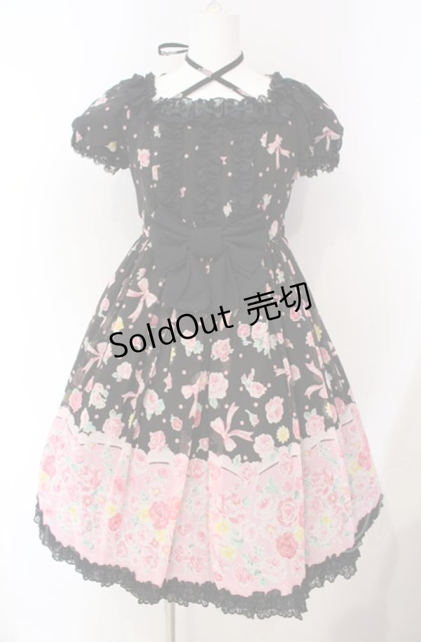画像1: Angelic Pretty / Powder Roseワンピース  クロ O-25-08-07-011-AP-OP-IG-OS (1)