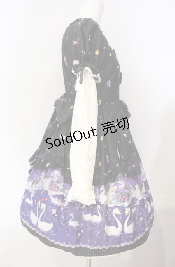 画像4: metamorphose / スワンレイクワンピース  クロ O-25-08-07-012-ME-OP-IG-OS (4)