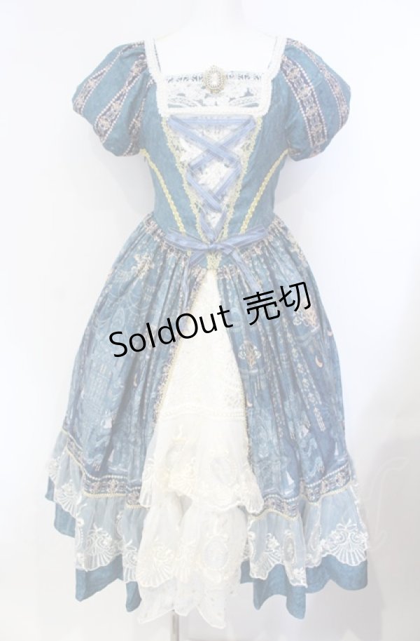 画像1: promise（海外ロリィタ） / クラシックロリータワンピースドレス  グリーン O-25-08-07-014-LO-OP-IG-OS (1)