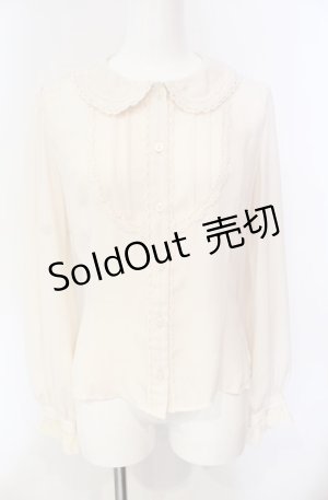 画像: Innocent World / スカラップレースブラウス M キナリ O-25-08-07-020-IW-BL-OW-OS