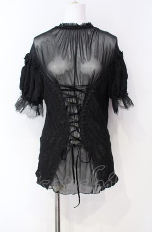 画像: EVA LADY / Lost In The Fog Gothic Top　トップス L ブラック O-25-08-07-024-PU-TO-OW-OS