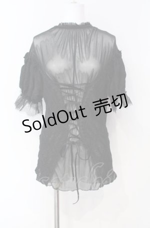 画像: EVA LADY / Lost In The Fog Gothic Top　トップス L ブラック O-25-08-07-024-PU-TO-OW-ZT520