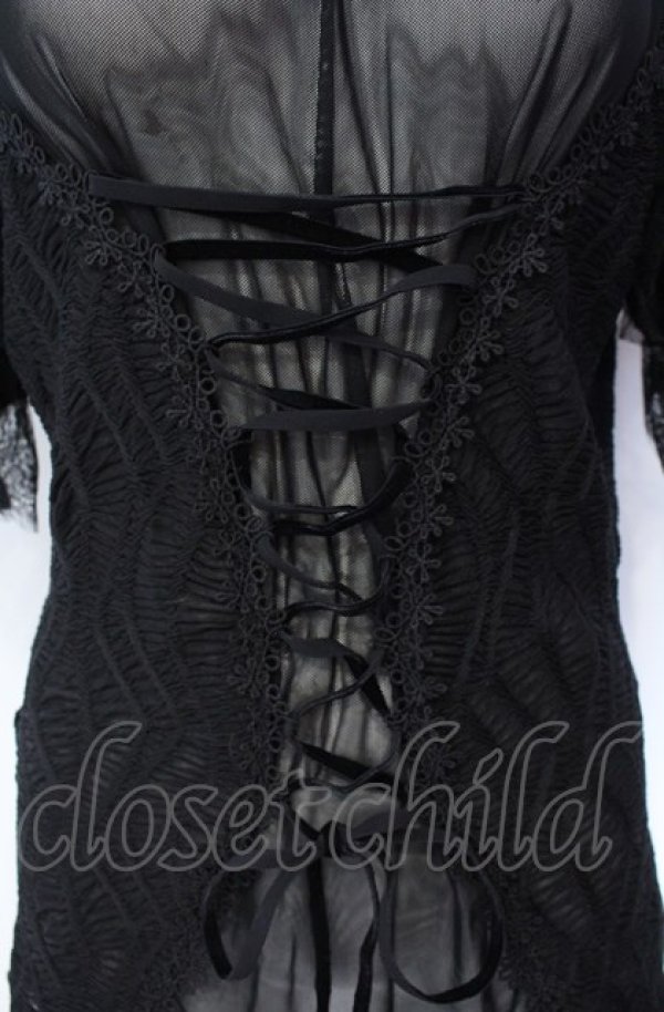 画像2: EVA LADY / Lost In The Fog Gothic Top　トップス L ブラック O-25-08-07-024-PU-TO-OW-OS (2)