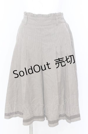 画像: axes femme / 千鳥格子ハーフパンツ M ブラウン O-25-08-08-001-AX-PA-IG-OS