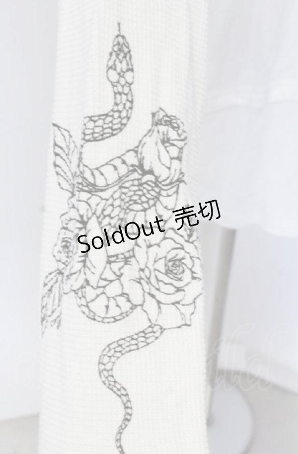 画像4: Candy Stripper / FIRE BUTTERFLY LAYERED  トップス  ホワイト O-25-08-08-027-PU-TO-IG-ZT066 (4)