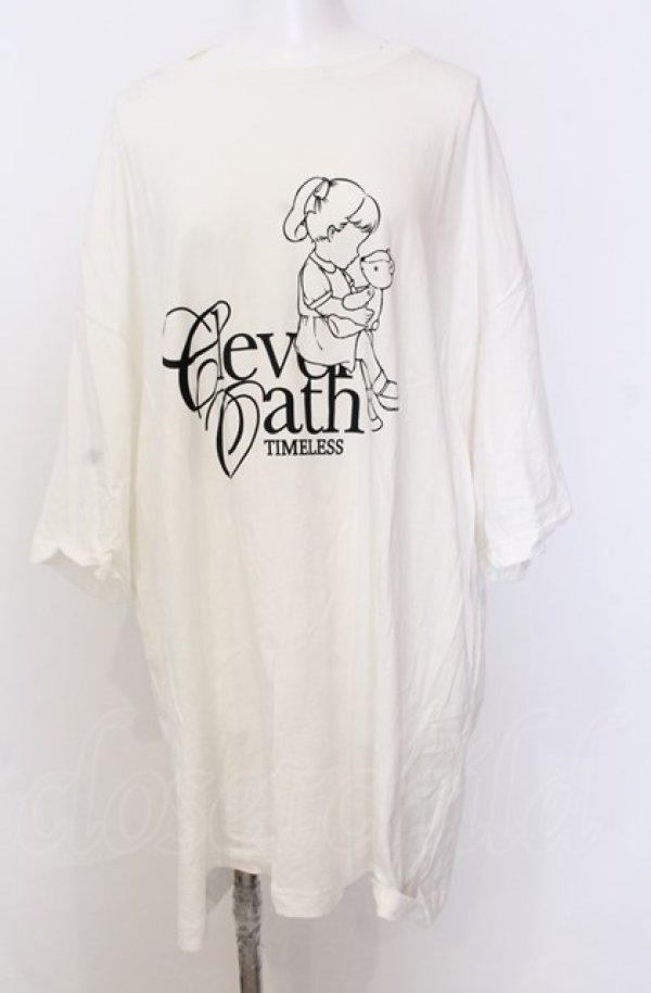 画像1: Candy Stripper / CLEVER OATH BIG BIG TEE Tシャツ  ホワイト O-25-08-08-028-PU-TO-IG-ZT038 (1)