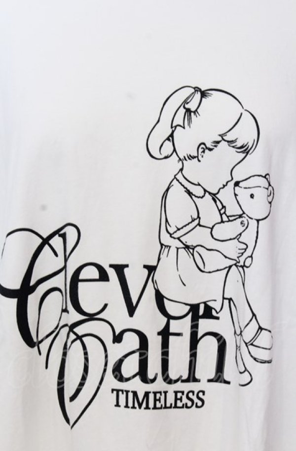 画像2: Candy Stripper / CLEVER OATH BIG BIG TEE Tシャツ  ホワイト O-25-08-08-028-PU-TO-IG-ZT038 (2)