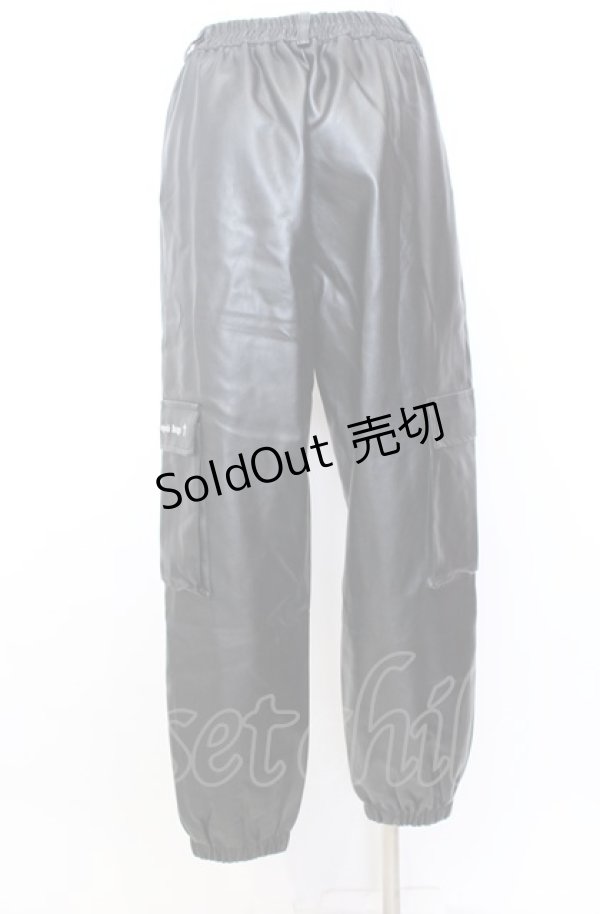 画像3: NieR Clothing / PU LEATHER 4POCKET PANTS【内側ふわもこ防寒】 パンツ  ブラック O-25-08-08-003-PU-PA-IG-ZT-CL001 (3)