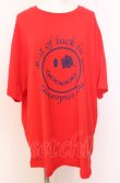 画像1: Candy Stripper / GET SHOT SMILE BIG TEE Tシャツ  レッド O-25-08-08-032-PU-TS-IG-ZT038 (1)