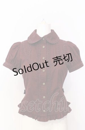 画像: Innocent World / クラシカルローズブラウス s ワイン O-25-08-08-042-IW-BL-IG-OS