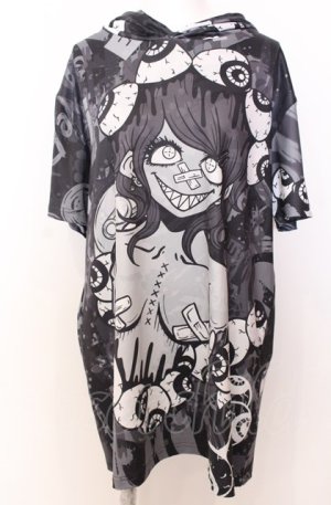 画像: NieR Clothing / 擬人化パーカー  モノクロ O-25-08-08-045-PU-TO-IG-OS