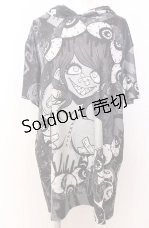 画像: NieR CLOTHING / 擬人化パーカー  モノクロ O-25-08-08-045-PU-TO-IG-ZT038