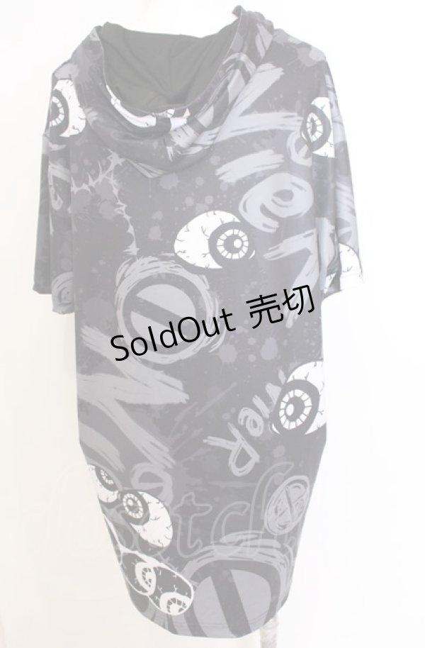 画像3: NieR CLOTHING / 擬人化パーカー  モノクロ O-25-08-08-045-PU-TO-IG-ZT038 (3)