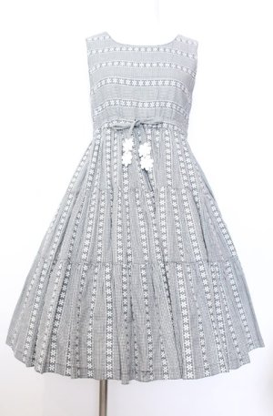 画像: Emily Temple cute / フラワー刺繍切り替えジャンパースカート 160ｃｍ クロ O-25-08-08-013-ET-OP-OW-OS