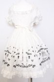 画像3: metamorphose / 羽根十字架柄刺繍入り半袖ワンピースセット【ワンピース単品】  シロ O-25-08-08-016-ME-OP-IG-OS (3)