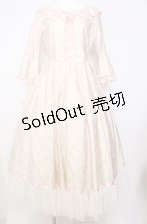 画像: Victorian maiden / ダマスクキャットアントワネットドレス  ピンクベージュ O-25-08-08-020-CL-OP-OW-OS