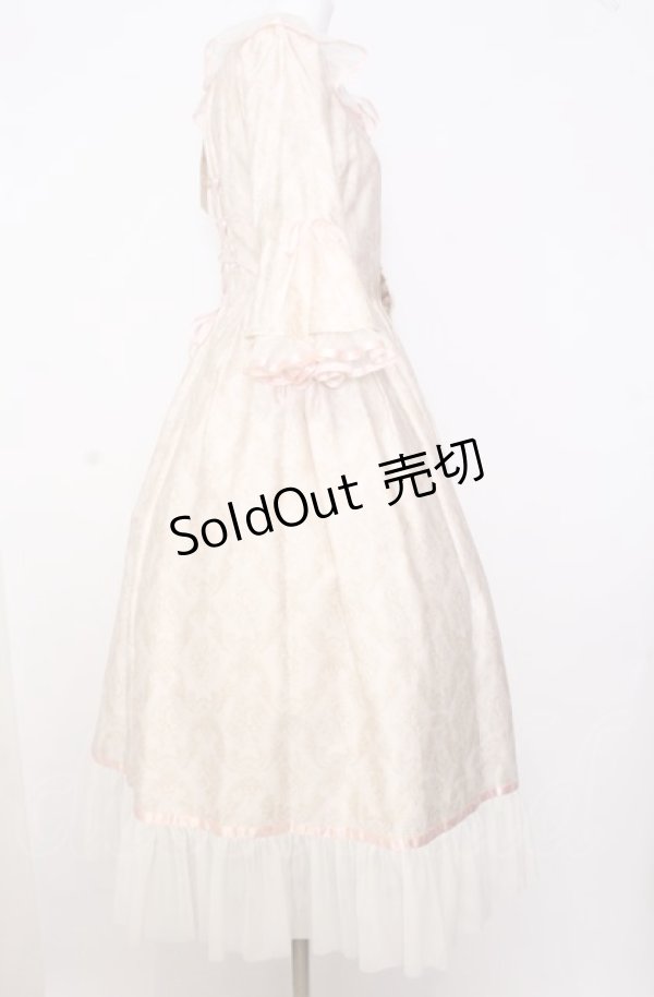 画像4: Victorian maiden / ダマスクキャットアントワネットドレス  ピンクベージュ O-25-08-08-020-CL-OP-OW-OS (4)