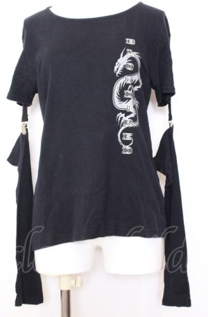 画像: PEACE NOW / セパレートスリーブカットソー M ブラック O-25-08-08-023-PU-TO-IG-OS