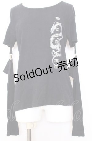 画像: PEACE NOW / セパレートスリーブカットソー M ブラック O-25-08-08-023-PU-TO-IG-ZT238