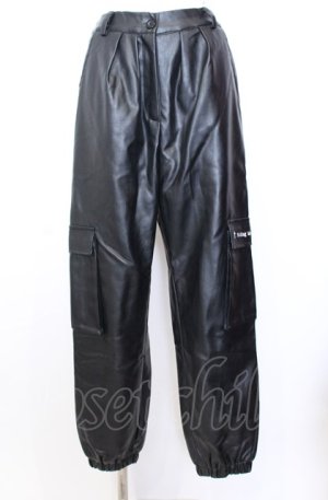 画像: NieR Clothing / PU LEATHER 4POCKET PANTS【内側ふわもこ防寒】 パンツ  ブラック O-25-08-08-003-PU-PA-IG-OS