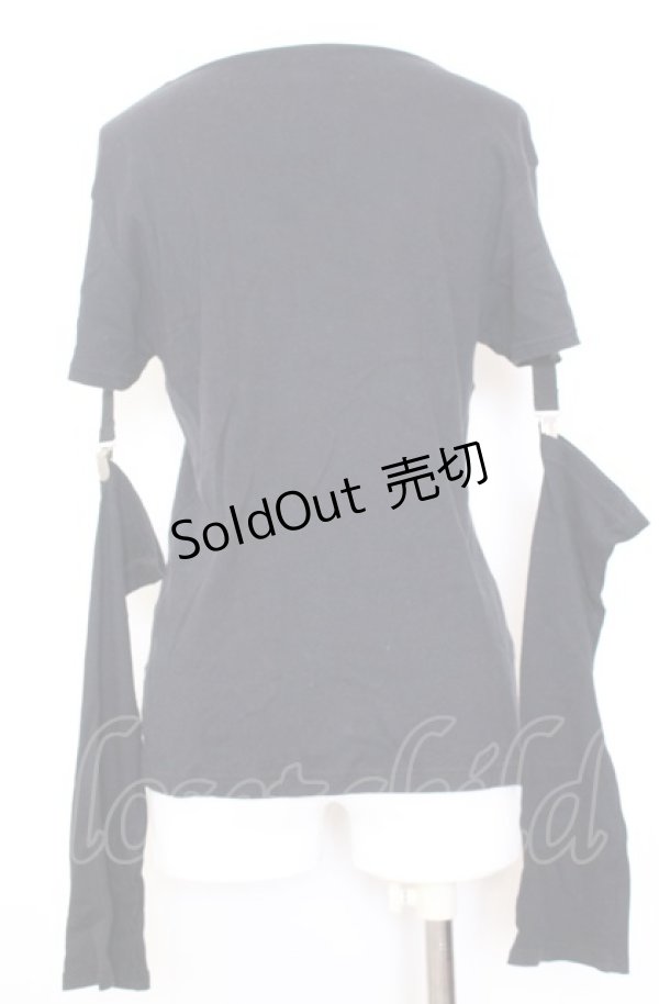 画像3: PEACE NOW / セパレートスリーブカットソー M ブラック O-25-08-08-023-PU-TO-IG-ZT238 (3)