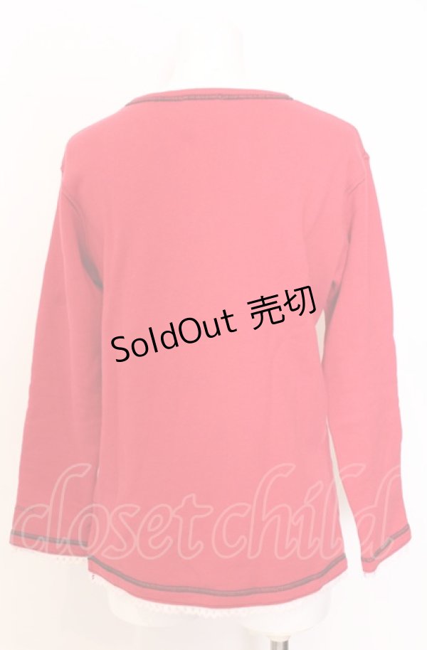 画像3: MILK / ガールプリントトレーナー  アカ O-25-08-08-025-ML-TO-IG-ZT484 (3)