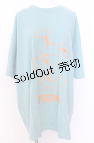 画像: Candy Stripper / MAD NESS BIG TEE Tシャツ  グリーン O-25-08-08-026-PU-TS-IG-ZT038