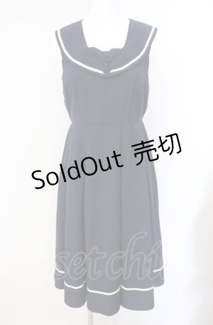 画像: DearMyLove / 襟取外しOK♪2WAYセーラージャンスカワンピース M ネイビー O-25-08-09-036-EL-OP-IG-OS