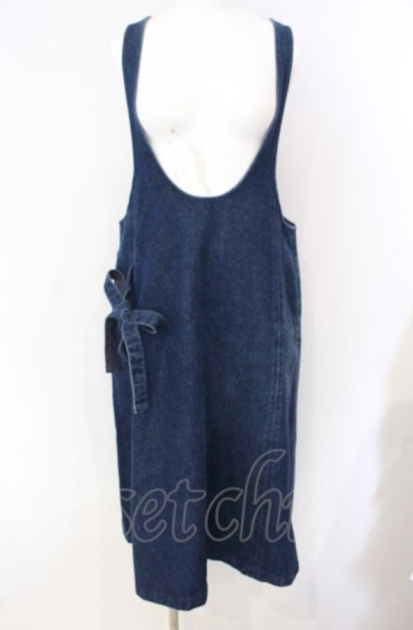 画像1: KANEKO ISAO / デニムサロペットワンピース  インディゴ O-25-08-09-043-EL-OP-IG-ZT189 (1)