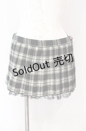 画像: LIZ LISA / チェックプリーツミニスカート【旧タグ】  ブラック×ホワイト O-25-08-09-044-LO-SK-IG-OS