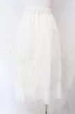 画像3: evelyn / ラメチュールロングスカート  シロ O-25-08-09-047-LO-SK-IG-ZT371 (3)