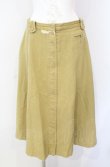 画像1: WONDERFUL WORLD / デニムフレアースカート  イエロー O-25-08-09-049-LO-SK-IG-ZT021 (1)