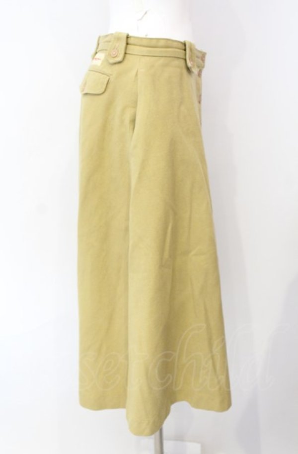 画像2: WONDERFUL WORLD / デニムフレアースカート  イエロー O-25-08-09-049-LO-SK-IG-ZT021 (2)