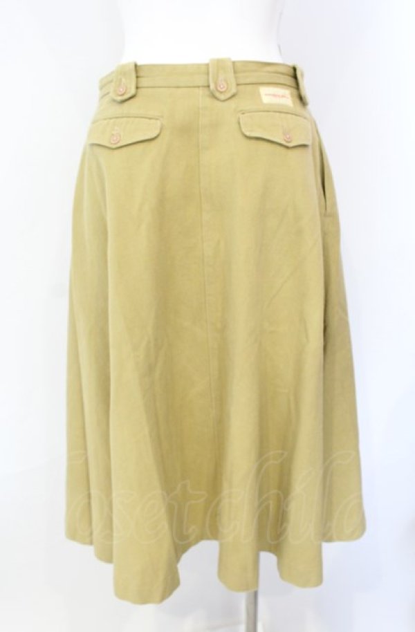 画像3: WONDERFUL WORLD / デニムフレアースカート  イエロー O-25-08-09-049-LO-SK-IG-ZT021 (3)